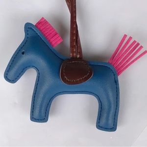Little horse keychain - purse/ bag decoration - blue (#5) KC029